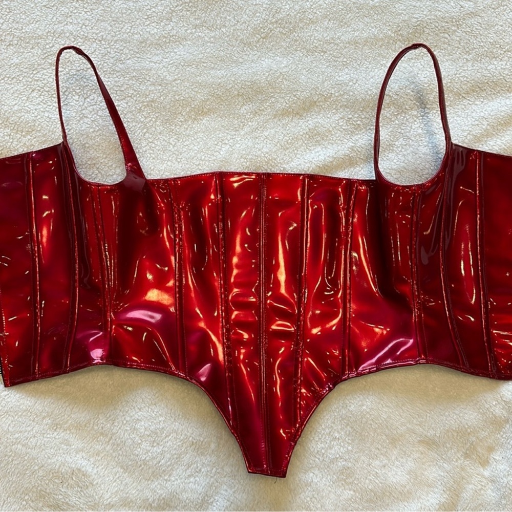 LaQuan Smith Red Corset